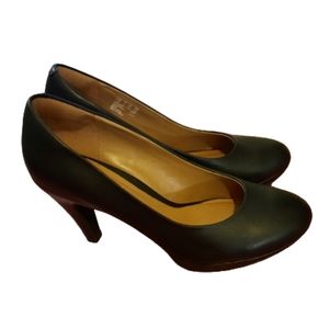 Clarks Ambyr Joy Pump Platform Classic Black Patent Leather Comfy Size 7 M